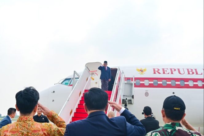 
					Presiden Prabowo Subianto secara resmi memulai kunjungan kerja luar negeri perdananya, Jumat (08/11/2024), dengan mengunjungi sejumlah negara untuk melakukan pertemuan bilateral dan multilateral. (Foto: BPMI Setpres)