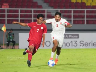 Timnas U-20 Indonesia berhadapan dengan Yordania. FOTO: Dok. PSSI