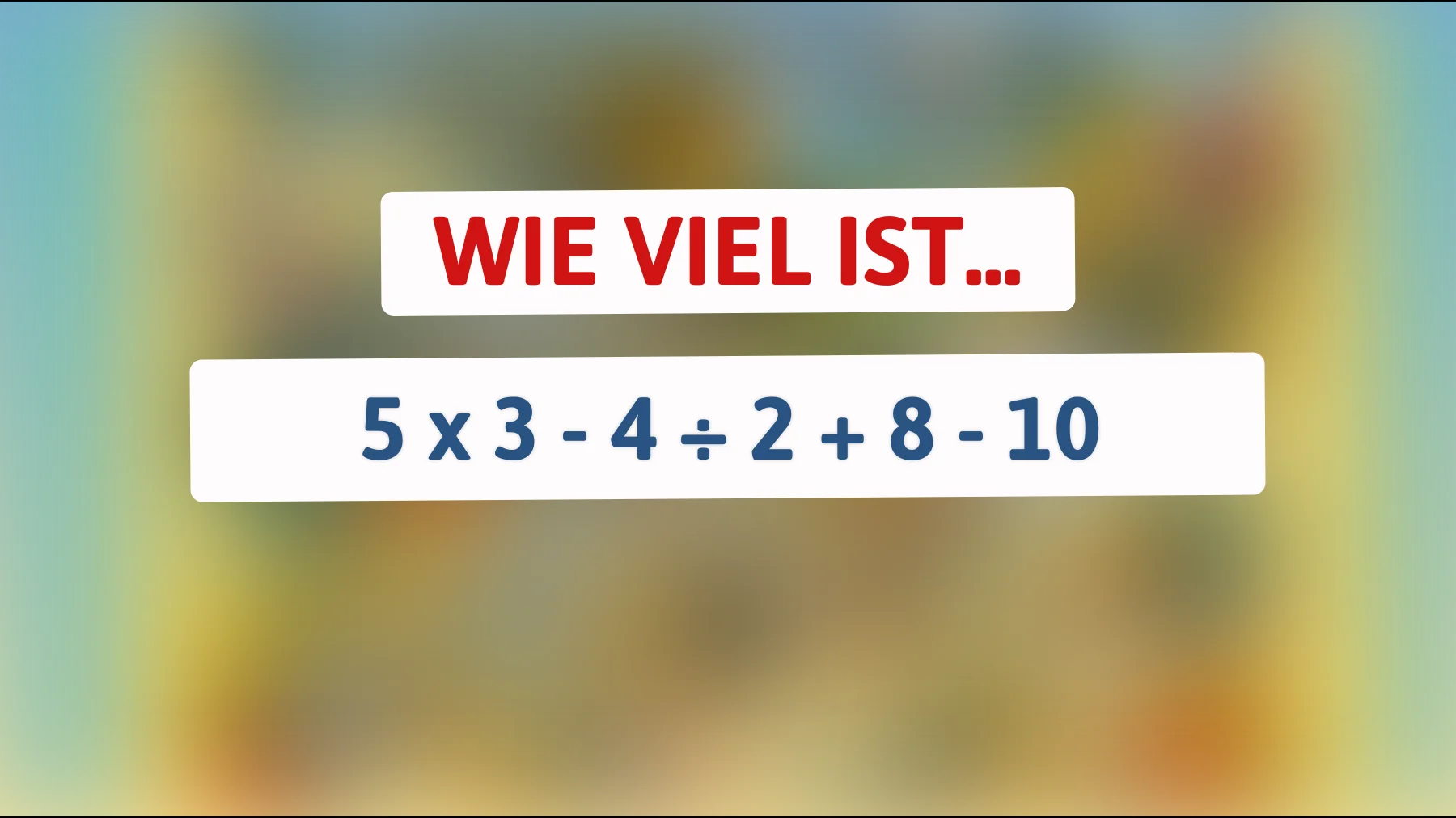 Ein Rätsel, das nur 1 % lösen können: Kannst du es knacken und zeigen, dass du zu den Genialen gehörst?"